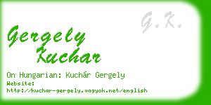 gergely kuchar business card